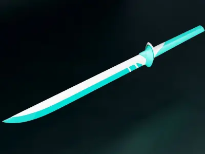 HAKUGEN DANMACHI BELL CRANEL knife Low-poly 3D model