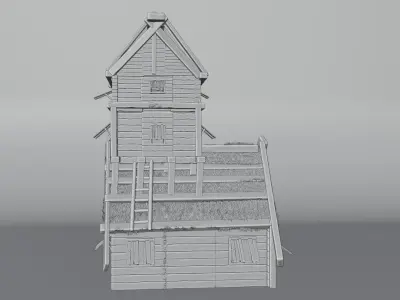 Medieval Building House 3D model