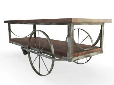 Vlak  Industrial Coffee Table  3D model