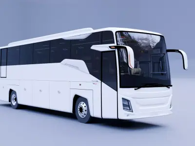Bus TriunDX  Low-poly 3D model