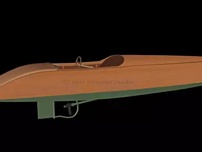 Thames Merk Slipper Boat - historical 3D model