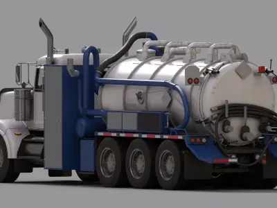 Vacuum Tank  Low-poly 3D model