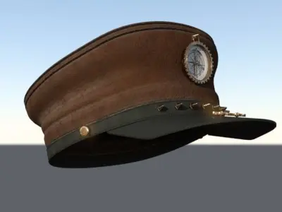 Cap old  Low-poly 3D model