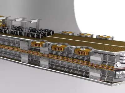 Spaceship machine Free low-poly 3D model