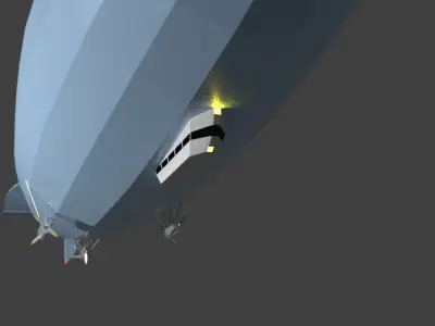 Dirigible airship 3D model