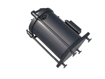 sci fi tank - cylindrical silo -  Gas tank 3D print model purchase