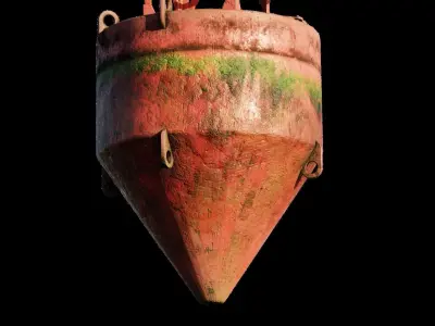 Sea Buoy Low-poly 3D model