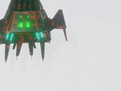 Low Poly Sci-Fi Drone Low-poly 3D model purchase
