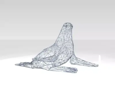 Seal Wireframe 3D model