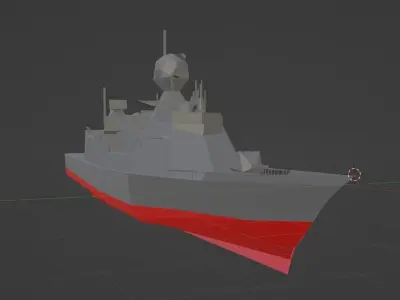 wars ship 3d model  Low-poly 3D model