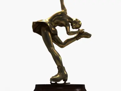 3D Models Figure Skating Statue 3D model