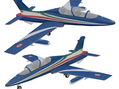 Aermacchi MB-339 Low-poly 3D model