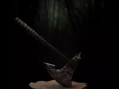 Viking Weapon For Game - AR -VR- VFX Low-poly 3D model