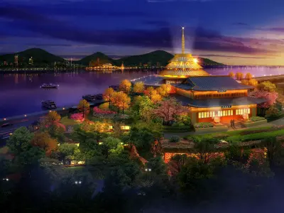 Chinese Style Architecture 3D model 12