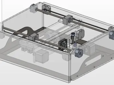 Laser cutter prototype 4 Free 3D model