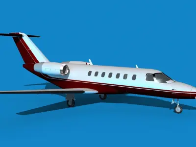 Cessna C528 Citation CJ3 V08 3D model