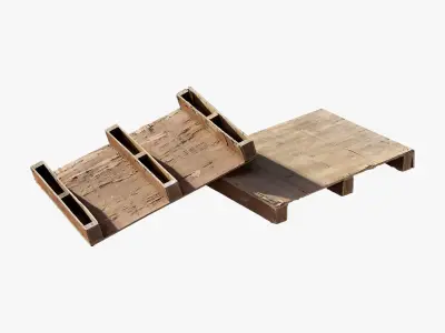 Wooden Pallet 2 Low-poly 3D model purchase