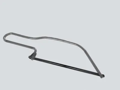handsaw handle with handle Low-poly 3D model