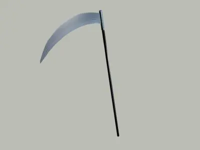 Scythe Low-poly 3D model