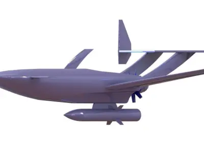 unmanned aerial vehicle with imaginary design  3D model