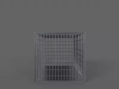 PBR Small Cage 2 Low-poly 3D model