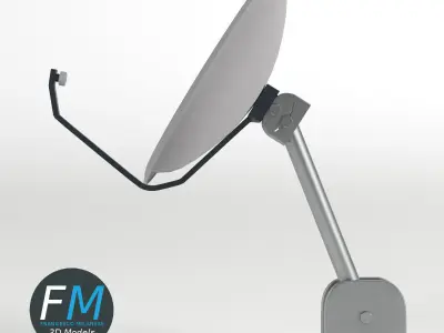 Satellite dish 3D model purchase