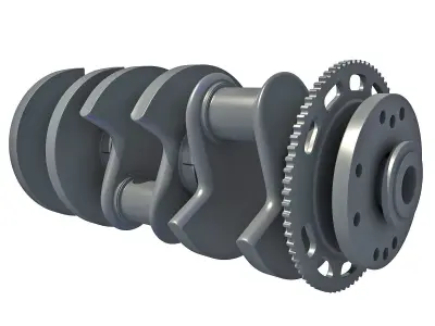 Crankshaft  V6 Engine 3D model
