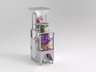 Quantitative packaging machine 3D design model 3D model
