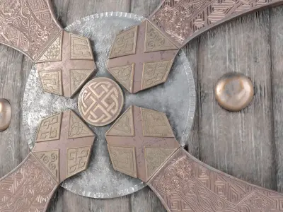 Viking Shield 3D model order