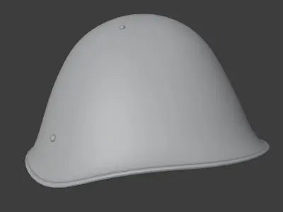 Soviet Army SSh-68 Steel Helmet 3D model