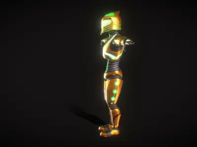 Legendary Robot - Free Low Poly 3d model Free low-poly 3D model