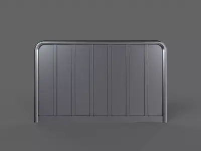 PBR Sci-Fi Door 3 Low-poly 3D model