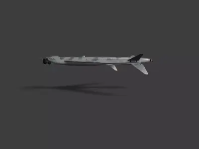 hammer-shark-v2-3 drone Low-poly 3D model