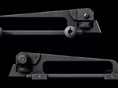 M4 - Carrying Handle Low-poly 3D model