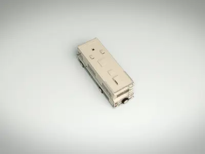 Low Poly Motorhome 03 Low-poly 3D model