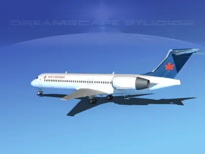 Boeing 717-200 Air Canada 2 3D model