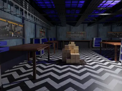 Workshop Low-poly 3D model buy