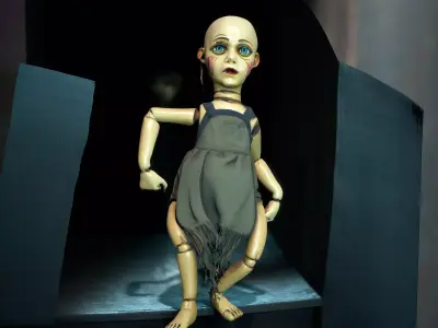 Vintage Wooden Doll model pack Low-poly 3D model