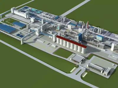 Chemical Plant 3 3D model