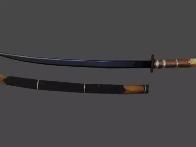 Kiem nguoi Kinh Japanese Jokoto Low-poly 3D model