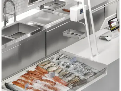 Fish store 3D model