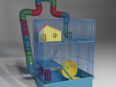 Cage for hamster  3D model