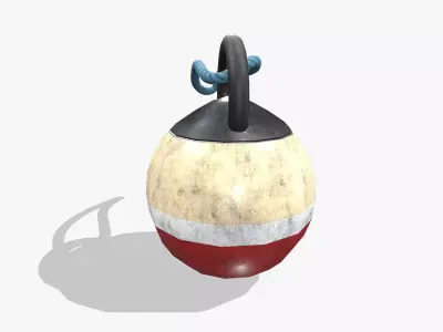 Medieval Buoy Low-poly 3D model