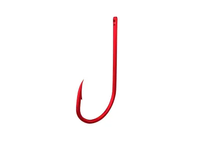 Fishing Hook v1 004 Low-poly 3D model