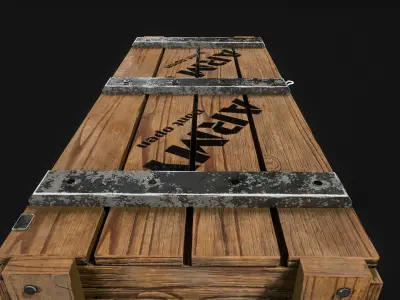 Ammunition Crate Low-poly 3D model