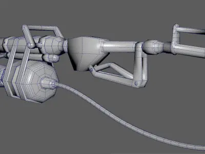 Flame Thrower Low-poly 3D model