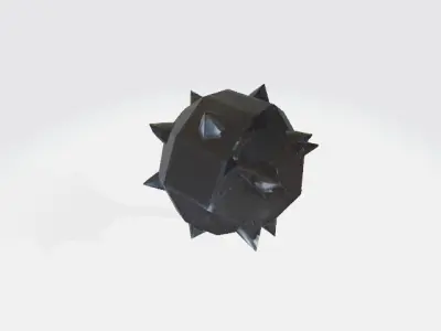 Lowpoly mace Low-poly 3D model