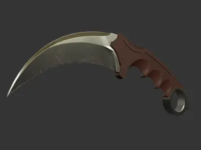 Karambit katana 3D model