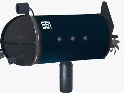 Deep Diving Submarine 3D model