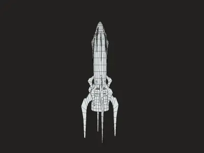 Old Rocket 3D model